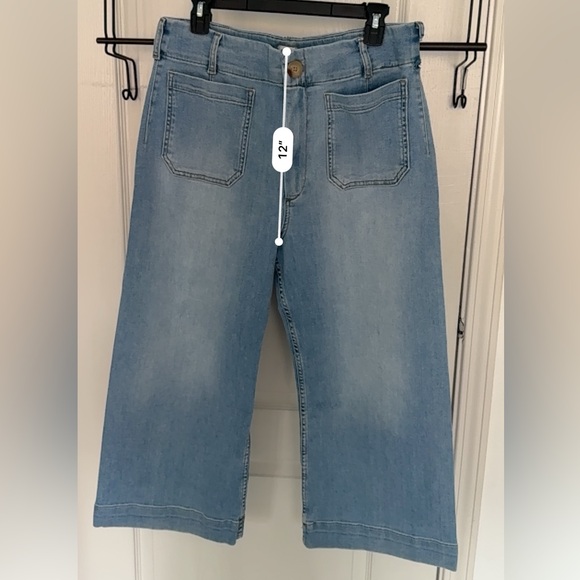Maeve The Curvy Colette Crop Wide-Leg Jeans size 32p - Picture 5 of 11